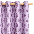 Lavender Mist Botanical Trellis Grommet Curtain Panel