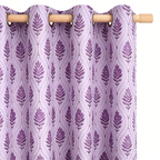 Lavender Mist Botanical Trellis Grommet Curtain Panel