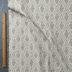 Botanical Trellis Woven Curtain Panel
