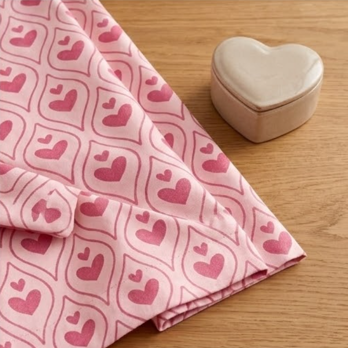 Sweetheart Trellis Pink Grommet Curtain Panel
