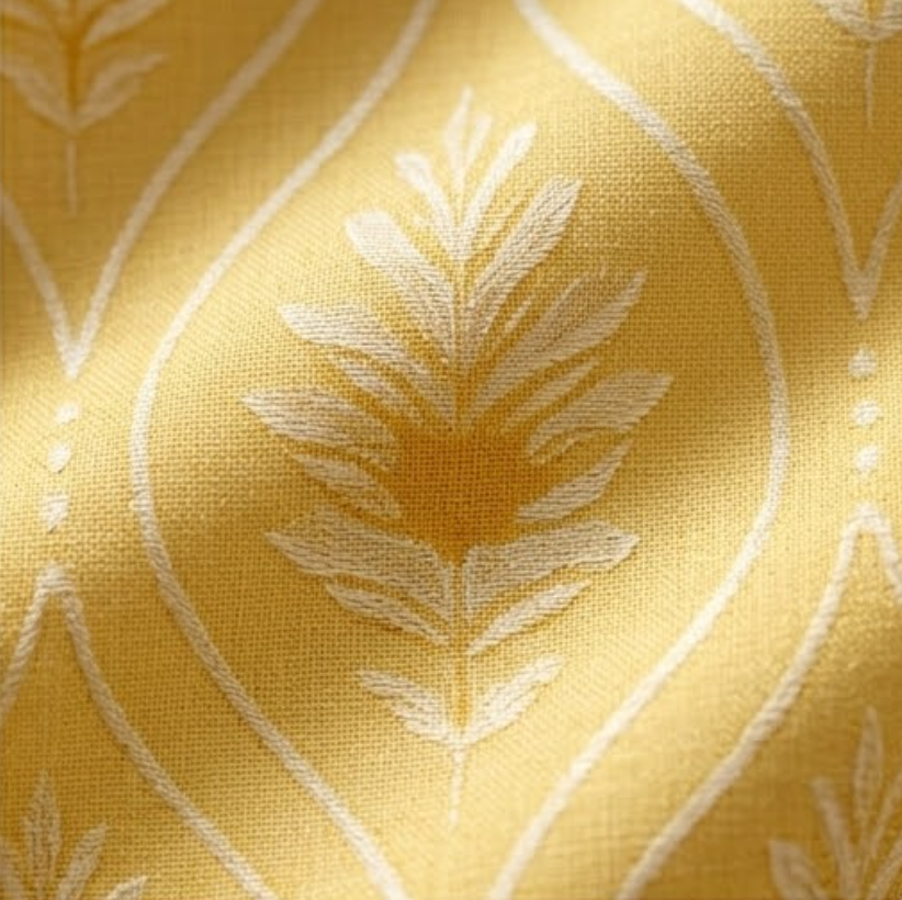 Sunlit Botanical Trellis Grommet Curtain Panel