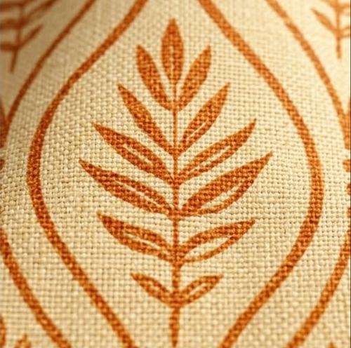 Terracotta Botanical Trellis Grommet Curtain Panel