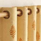 Terracotta Botanical Trellis Grommet Curtain Panel